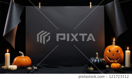 Minimalist Halloween Mystery: Shadows and Light 121723512