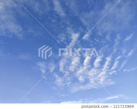 Blue Sky with Wispy Clouds Blue Sky with Wispy Clouds 121723969