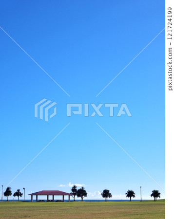 Scenery of Toyosaki Seaside Park, Tomigusuku City, Okinawa Prefecture 121724199