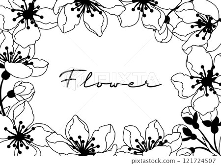 Background with spring flowers. Apple, sakura or cherry blossom. Beautiful decorative blooming plants. Background with spring flowers. Apple, sakura or cherry blossom. Beautiful decorative blooming plants. 121724507