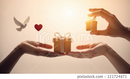 Glass of Puerto Rican Rum with Pina Colada at a Lively Beach Bar 121724871