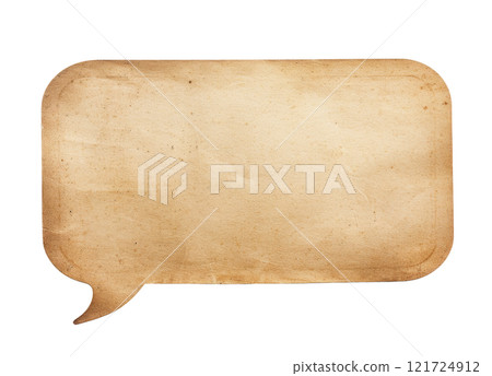 Paper Speech Bubble 121724912