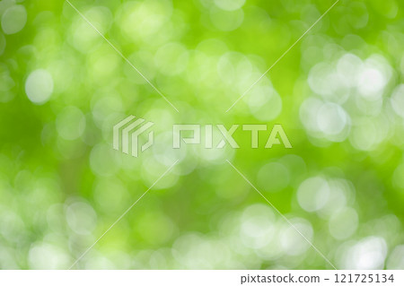 Refreshing green bokeh background material 121725134