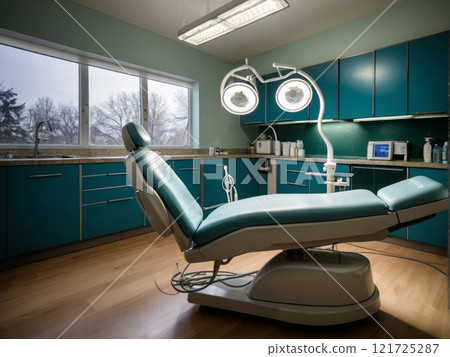 Ultra-modern dental office equipment. 121725287