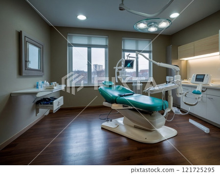 Ultra-modern dental office equipment. 121725295