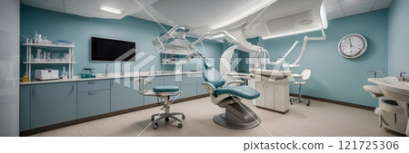 Ultra-modern dental office equipment. 121725306