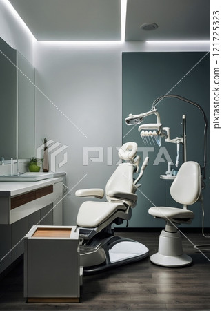 Ultra-modern dental office equipment. 121725323