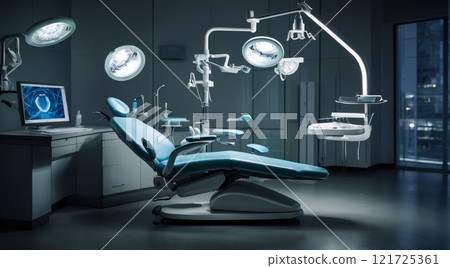 Ultra-modern dental office equipment. 121725361