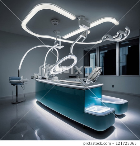 Ultra-modern dental office equipment. 121725363