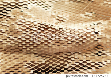 Eco friendly brown paper honeycomb wrap for product packaging parcel carton box 121725755