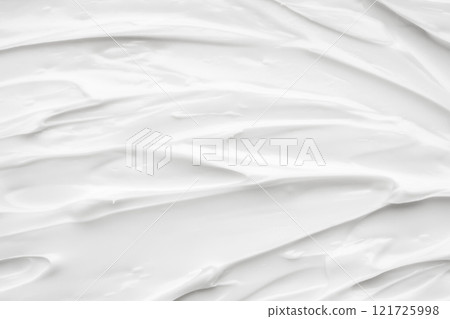 White lotion beauty skincare cream texture cosmetic product background 121725998