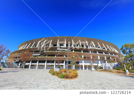 [Tokyo] New National Stadium on a clear day 121726214