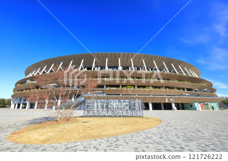 [Tokyo] New National Stadium on a clear day 121726222