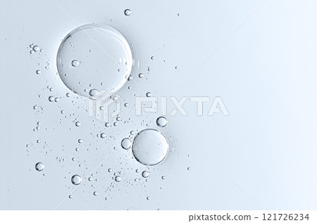 The texture of a cosmetic skin serum or body gel or moisturizer or shampoo. Copy space 121726234