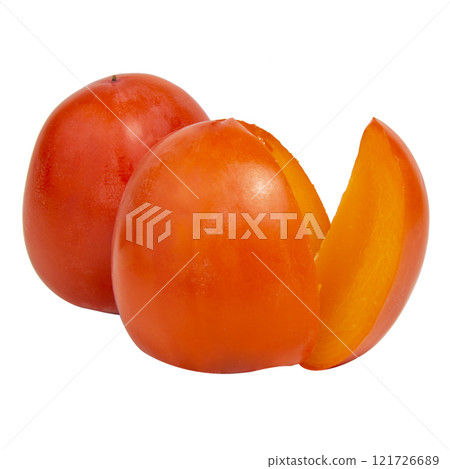 Sharon persimmon fruit tasty isolated on the white background 121726689
