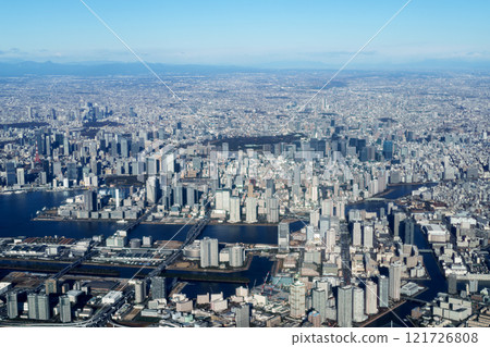 Tokyo aerial photograph Tokyo aerial photograph 121726808
