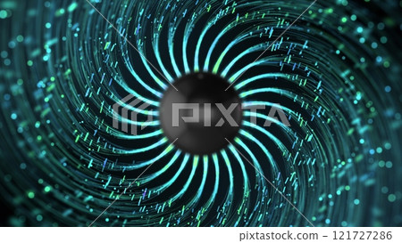 Animation of artificial intelligence eye. Abstract digital and technology. Big data visualization. Futuristic digital background. 3d rendering. Animation of artificial intelligence eye. Abstract digital and technology. Big data visualization. Futuristic digital background. 3d rendering. 121727286
