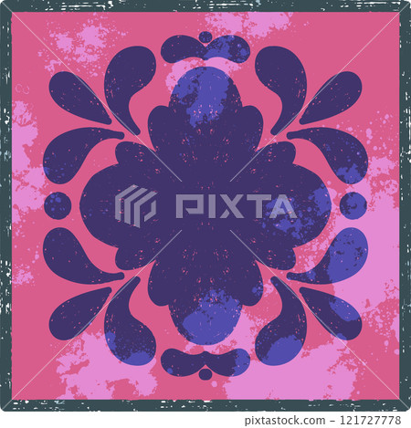 vintage background with ornate elegant abstract floral ornament 121727778