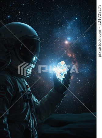 太空人與一塊發光的石頭 121728175