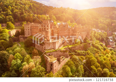 The castle ruin in Heidelberg, Baden Wuerttemberg, Germany, travel destination The castle ruin in Heidelberg, Baden Wuerttemberg, Germany, travel destination 121728738