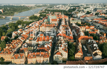 Old city in Warsaw, travel destinations European concept 121728747