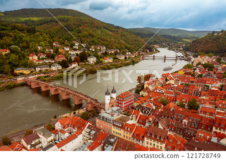Aerial View of Heidelberg, travel concept, Germany 121728749