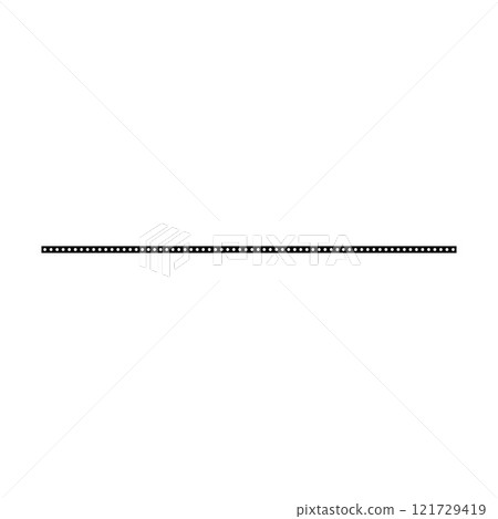 Border icon, divider shape horizontal line vector for decorative vintage doodle element for design in vector illustration 121729419