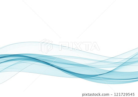 Blue abstract wave. Presentation template. layout for advertising. Eps 10 121729545