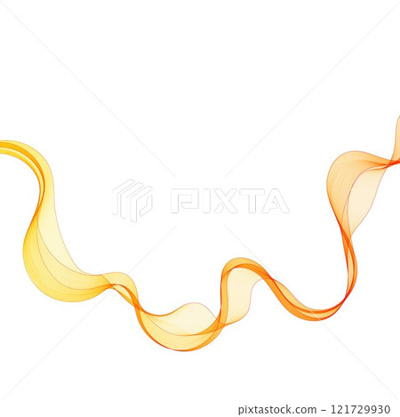 Abstract vector wave. background for presentation. advertising banner. Orange color. Eps 10 Abstract vector wave. background for presentation. advertising banner. Orange color. Eps 10 121729930