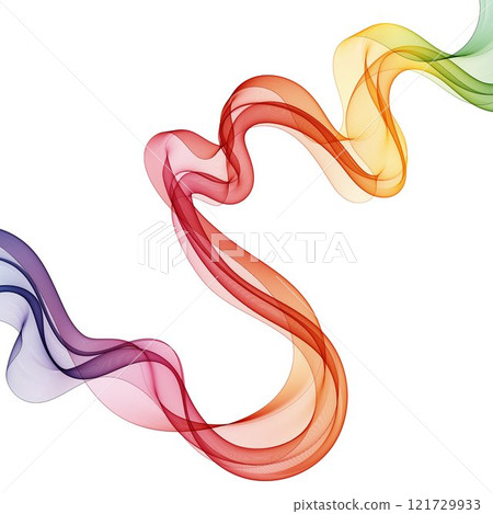 Abstract wave vector background, rainbow waved lines for brochure, website, flyer design. Spectrum wave. Eps 10 121729933