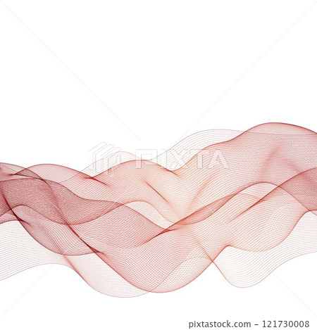 red wave. abstract vector graphics. Eps 10 121730008