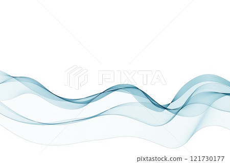 Blue abstract wave. Presentation template. Eps 10 121730177