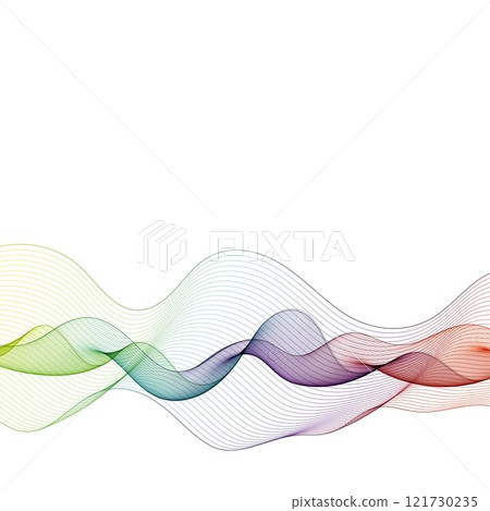 Vector wavy abstract lines background. Eps 10 121730235