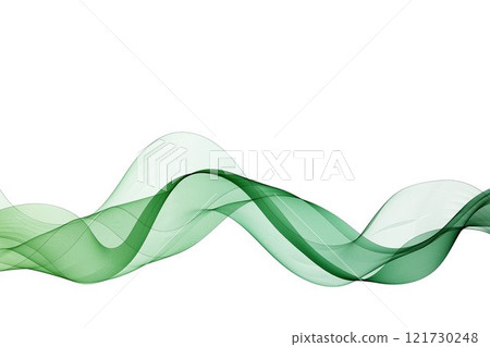 Green abstract wave. Presentation template. Eps 10 121730248