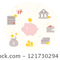 A collection of banking and finance icons 121730294