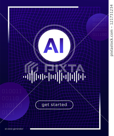 AI voice generator interface design, ui template AI voice generator interface design, ui template 121731234