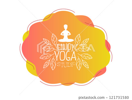 Enjoy Yoga Studio Template, Design Element Can Be Used for Logo, Business Card, Invitation, Flyer Vector Illustration Enjoy Yoga Studio Template, Design Element Can Be Used for Logo, Business Card, Invitation, Flyer Vector Illustration 121731580