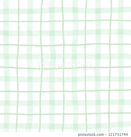 Green Plaid Gingham Hand Drawn Background Pattern Green Plaid Gingham Hand Drawn Background Pattern 121731744