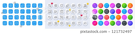 Table lamp, Money transfer and Execute line icons. Square, Gradient, Pin 3d buttons. AI, QA and map pin icons. Pack of Package protection, Info, Vip access icon. Vector Table lamp, Money transfer and Execute line icons. Square, Gradient, Pin 3d buttons. AI, QA and map pin icons. Pack of Package protection, Info, Vip access icon. Vector 121732497