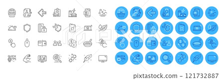 Feather, Swipe up and Online shopping line icons pack. Chemical formula, Strong arm, Shield web icon. Charging station, Pin marker, 5g notebook pictogram. Canister oil, Sea mountains, Leaf dew. Vector Feather, Swipe up and Online shopping line icons pack. Chemical formula, Strong arm, Shield web icon. Charging station, Pin marker, 5g notebook pictogram. Canister oil, Sea mountains, Leaf dew. Vector 121732887