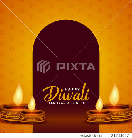 traditional happy diwali festival banner with beautiful colors traditional happy diwali festival banner with beautiful colors 121733017