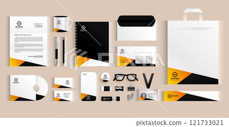 modern business stationery elements set design 121733021