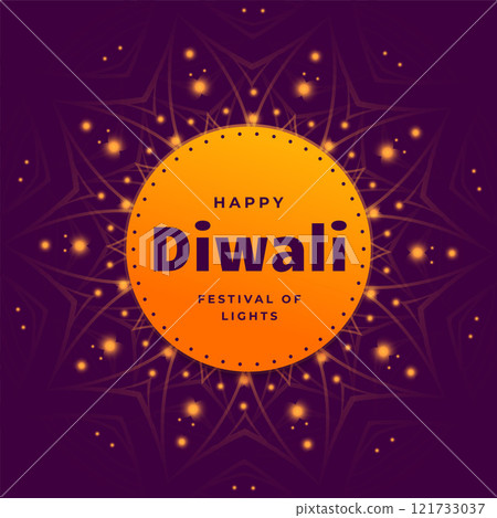 happy diwali sparkling card design happy diwali sparkling card design 121733037