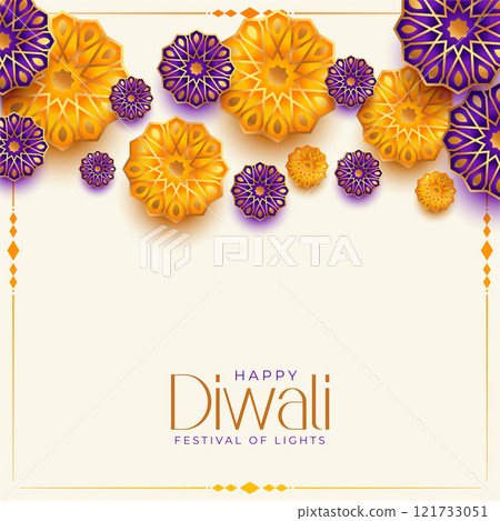 happy diwali holiday decorative beautiful background 121733051