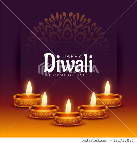 religious diwali stylish banner festival background 121733055