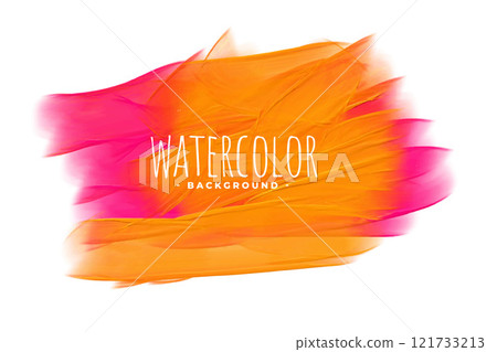 hand painted watercolor texture in pink and orange shade hand painted watercolor texture in pink and orange shade 121733213