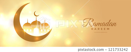 beautiful ramadan kareem heavenly banner design 121733242