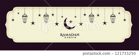 ramadan kareem festival decorative islamic banner design 121733250