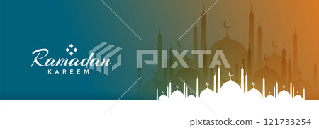 ramadan kareem festival banner with mosque design ramadan kareem festival banner with mosque design 121733254