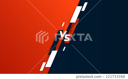 versus vs comparison banner in red and black colors 121733398